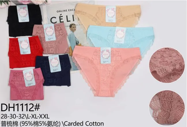 Pantaletas Encaje Algodon - DH1112