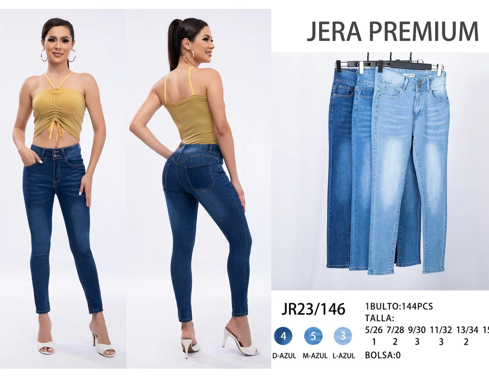 Jean Colombiano Skinny Jera Jeans - JR23/146L-Azul