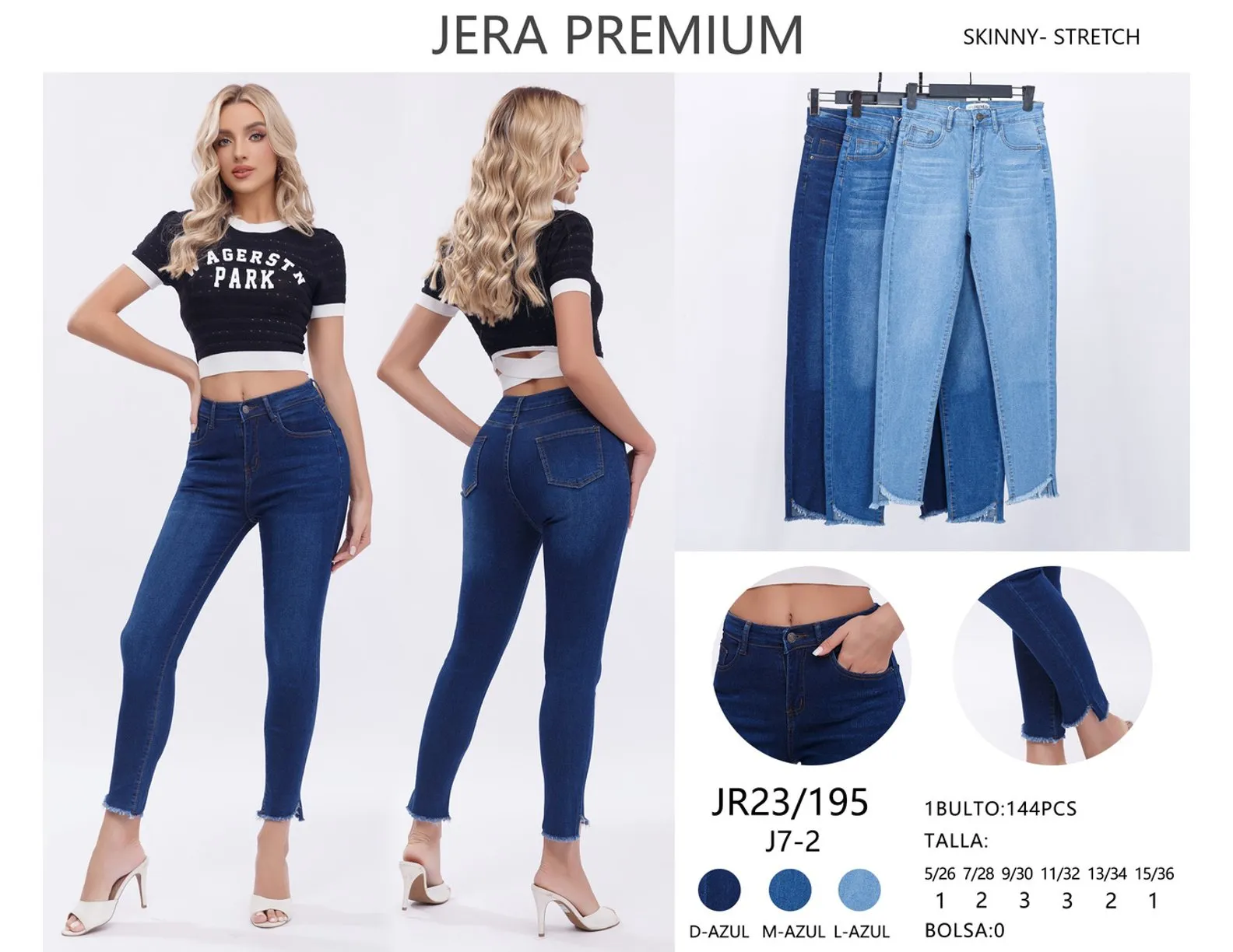Jeans Skinny Jera Jeans - JR23/195L-AZUL