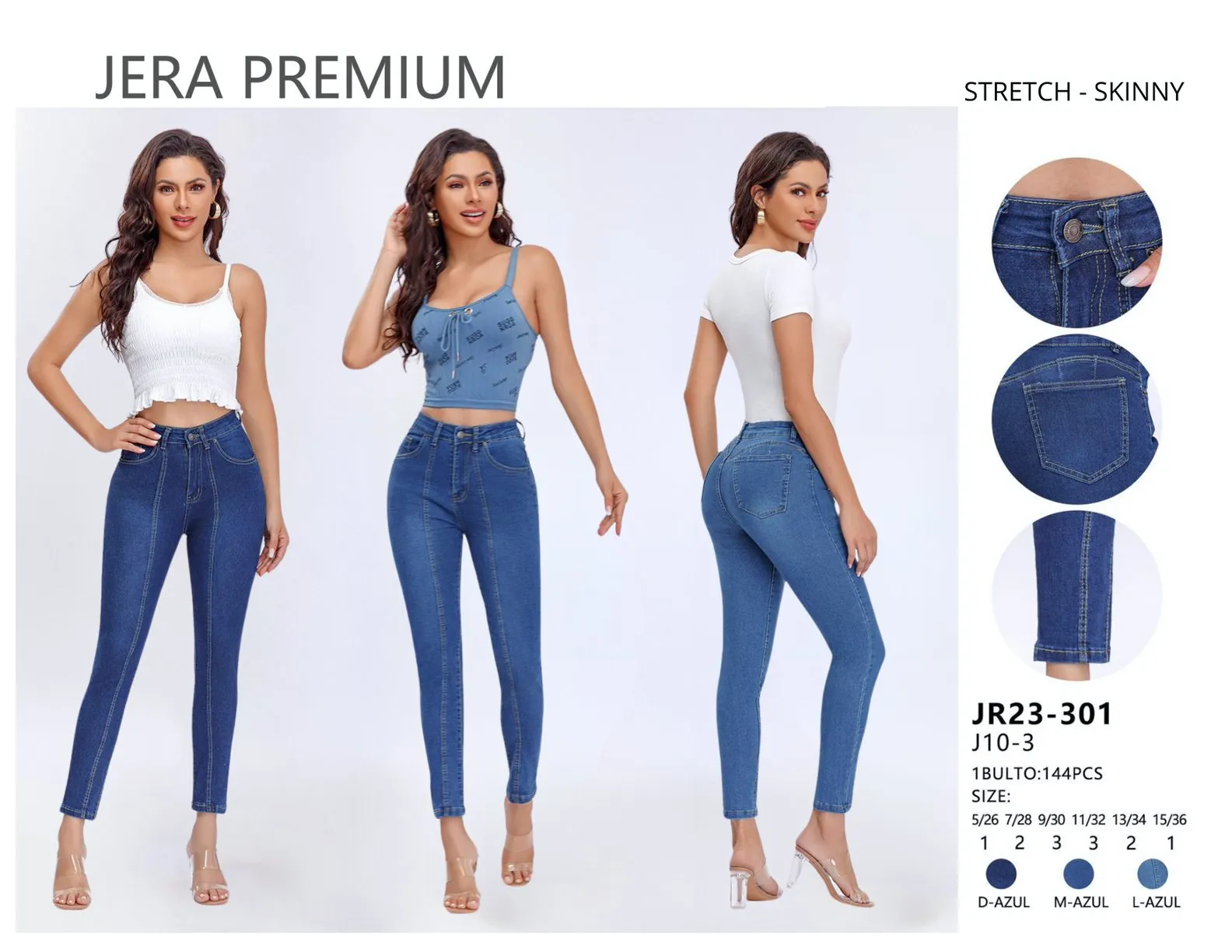 Jeans Skinny Jera Jeans - JR23/301L-AZUL