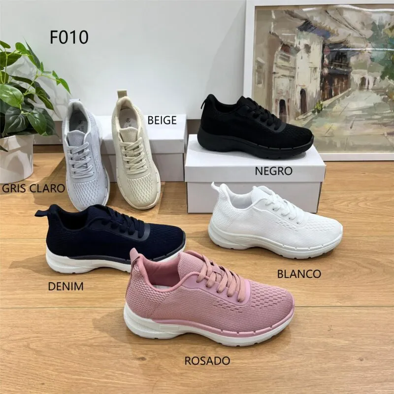 Tenis Casuales-F010-NEGRO35-38