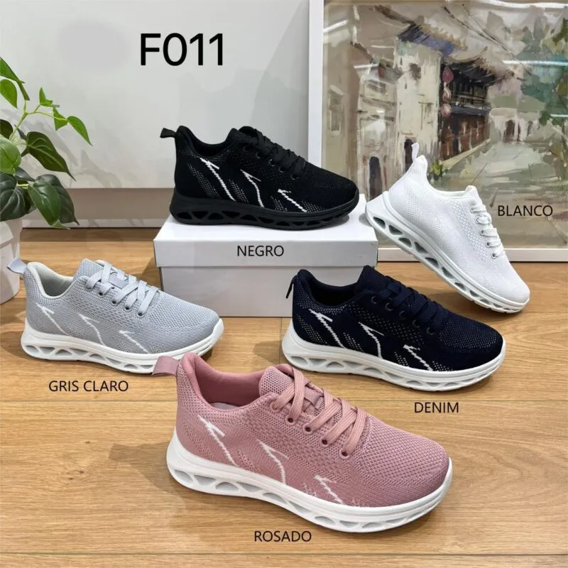 Tenis Moda Casual-F011-AZUL35-38