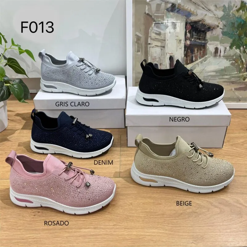 Tenis Comodos Mujer-F013-ROSA 36-39