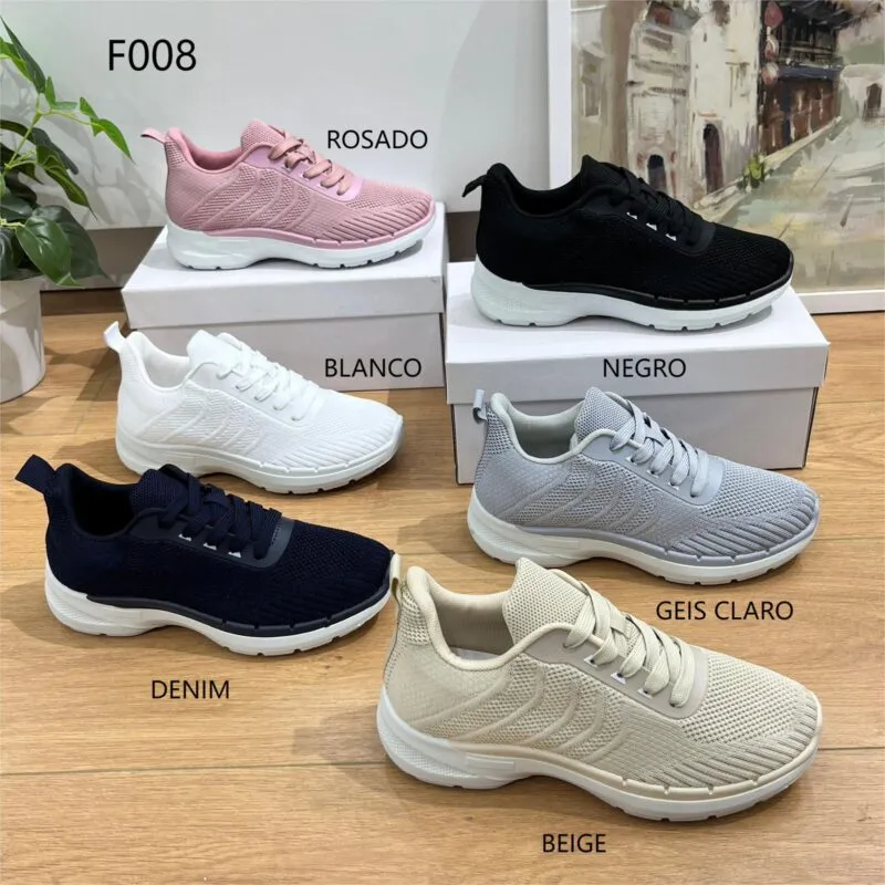 Tenis Casual Unisex-F008-BEIGE 36-39