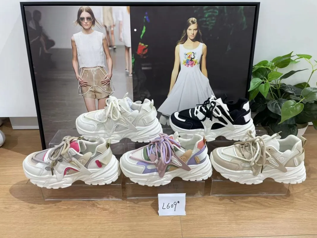 Tenis Moda Mujer-L609-BLANCO35-38