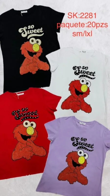 Playera Divertida Estampada-2281