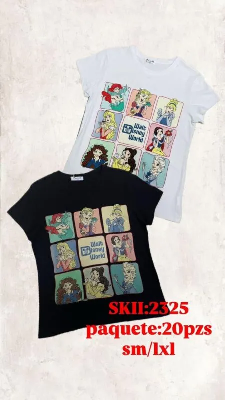 Playera Princesas Disney-2325