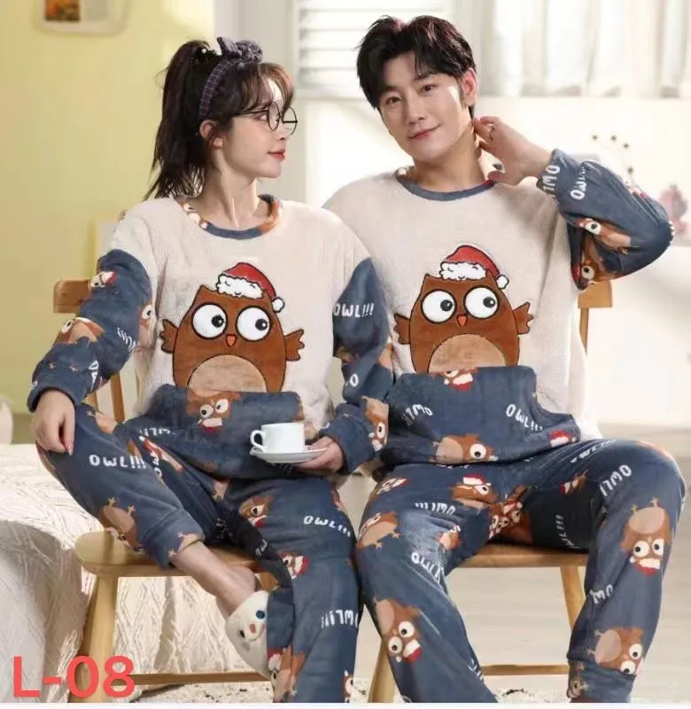 Pijama Con Buhos - L-08