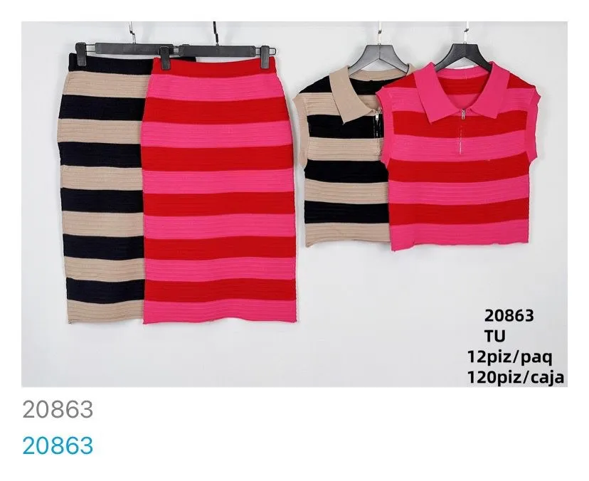 Conjunto Rayado Colorido-20863-0-20863
