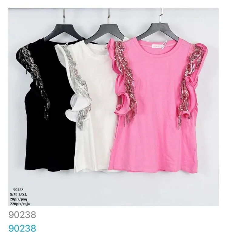 Blusa Con Lentejuelas-90238-0-90238