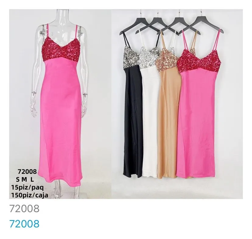 Vestido Largo Brillante-72008-0-72008