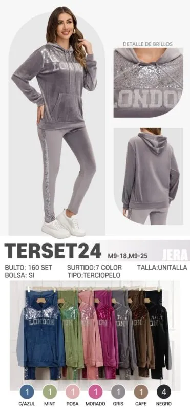 Conjunto De Terciopelo-TERSET24