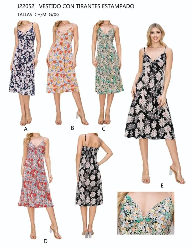 Vestido Estampado Tirantes-1-J22052