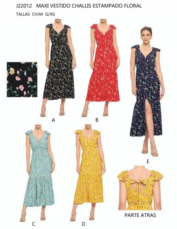 Maxi Vestido Floral-1-J22012