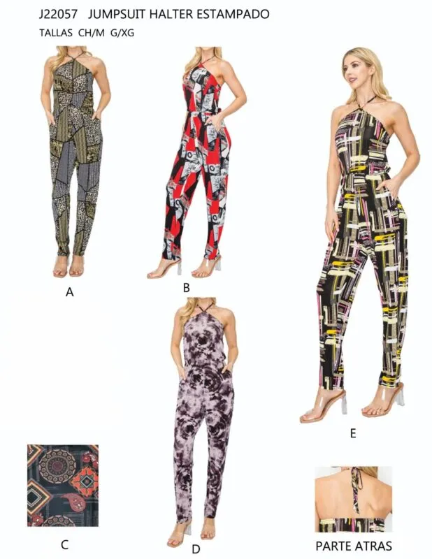 Jumpsuit Halter Estampado-0-J22057