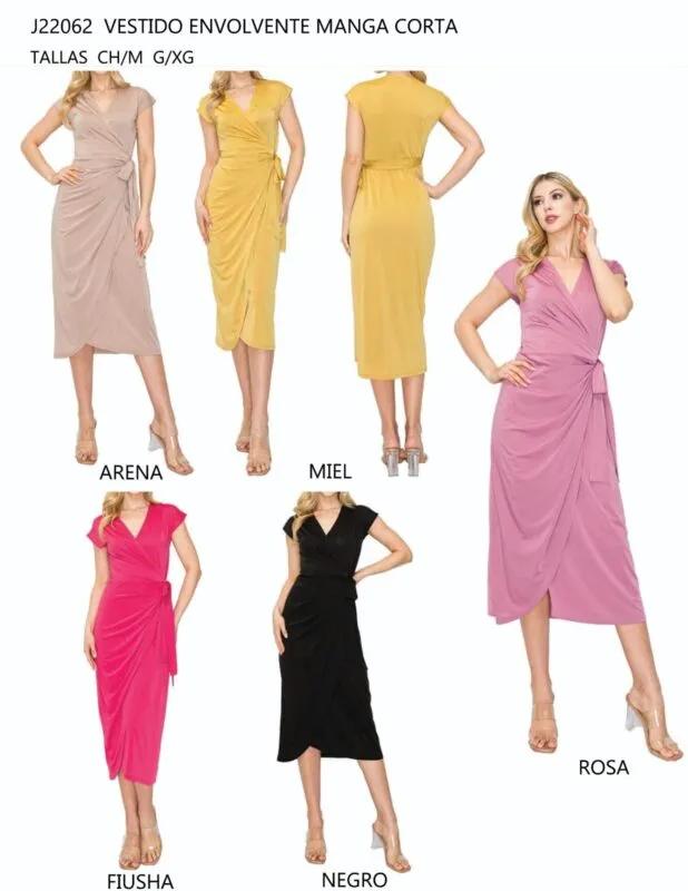 Vestido Manga Corta-1-J22062