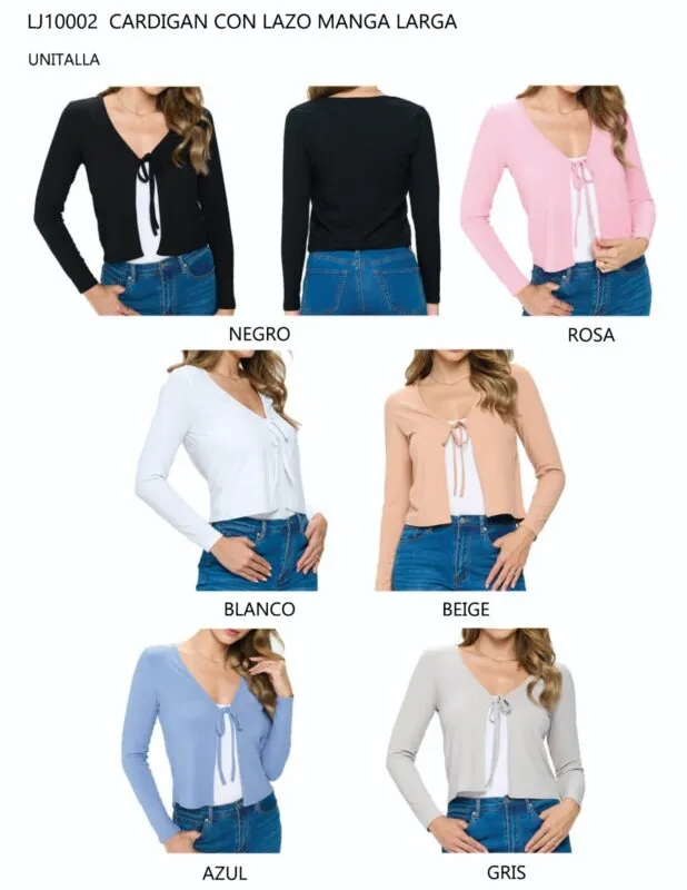 Cardigan Con Lazo-1-LJ10002