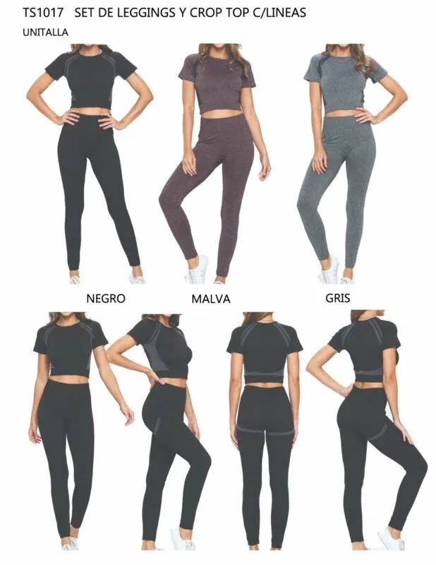 Set De Leggings Y Crop Top-1-TS1017