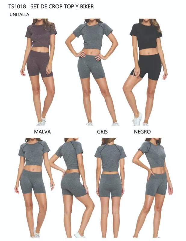 Set Crop Top Y Biker-1-TS1018