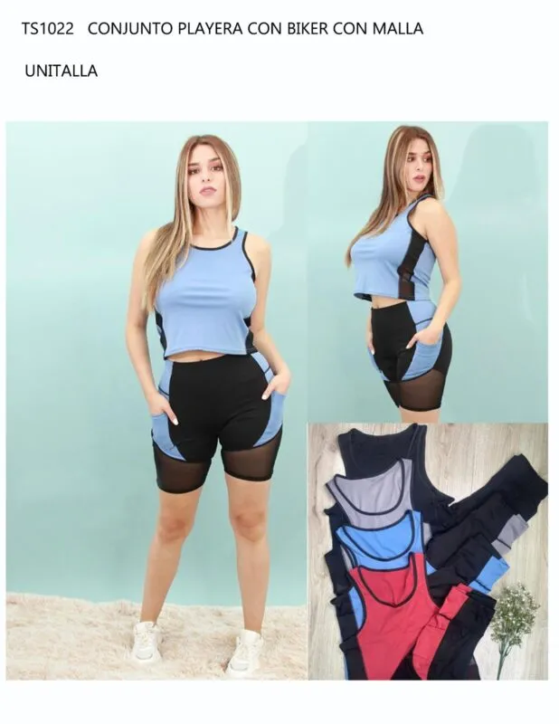 Conjunto Playera Con Biker-0-TS1022