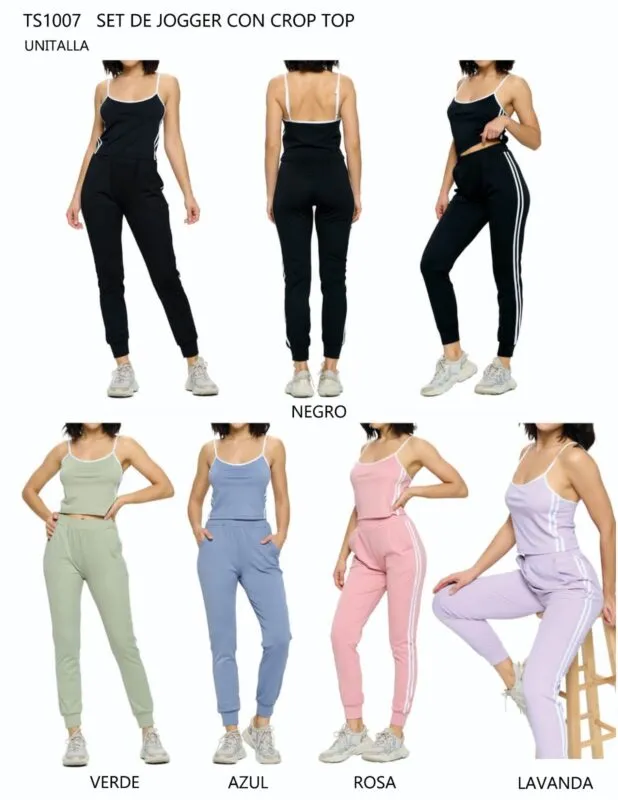 Set De Jogger Con Crop Top-1-TS1007