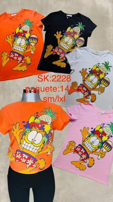 Blusa Garfield Divertida-2228