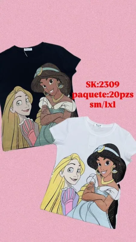 Playera Princesas Disney-2309