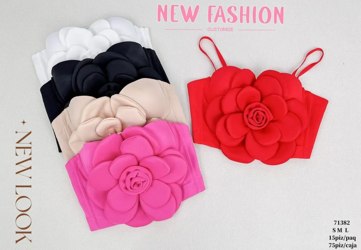 Blusa Elegante Con Flor-71382-0-71382