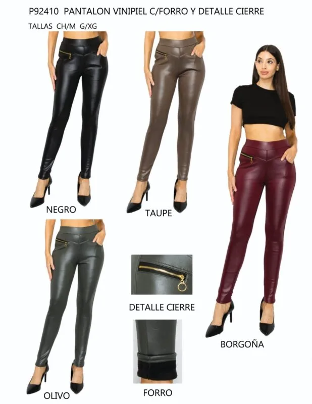 Pantalon Vinipiel Cierre-0-P92410