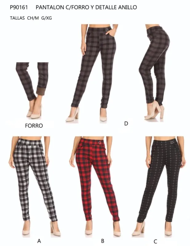 Pantalon Con Detalle Anillo-1-P90161