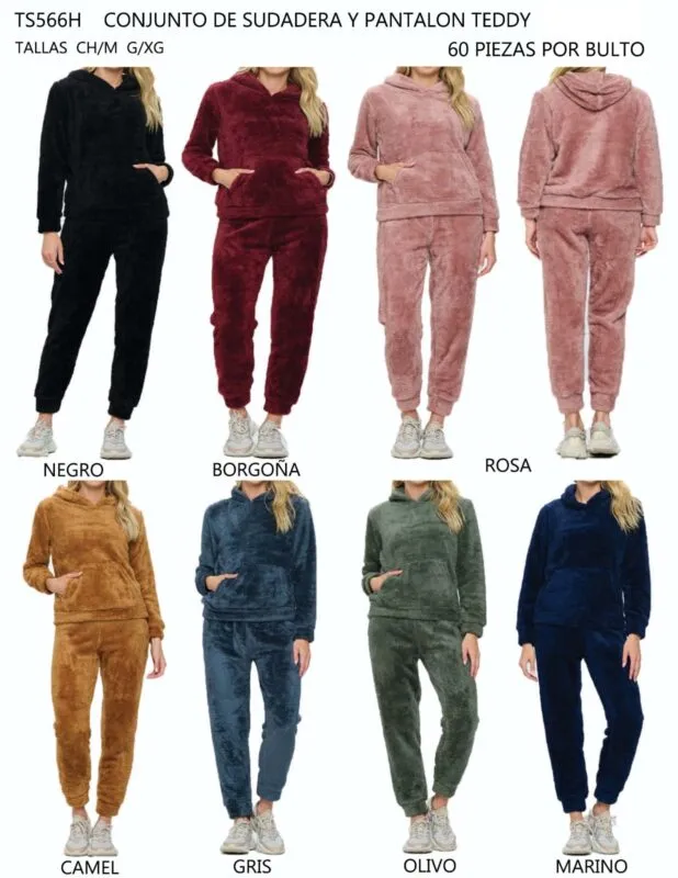 Conjunto Sudadera Teddy-1-TS566H