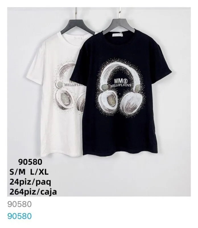 Playera Audifonos Moda-90580-0-90580