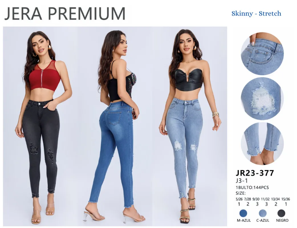 Jeans Skinny Jera Jeans - JR23/377-NEGRO