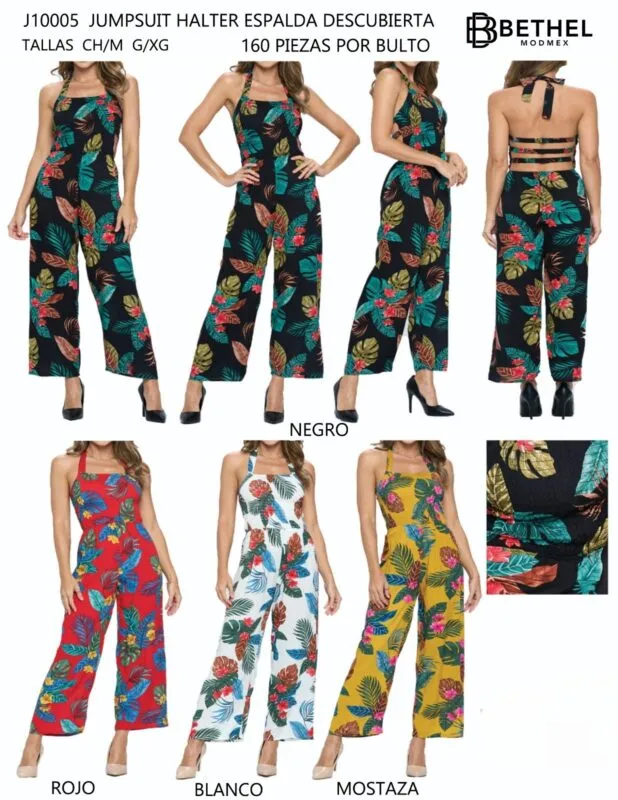 Jumpsuit Halter Floral-0-J10005