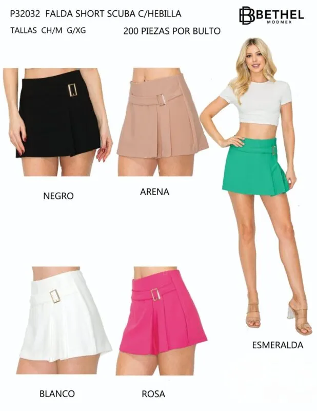 Falda Short Scuba-0-P32032