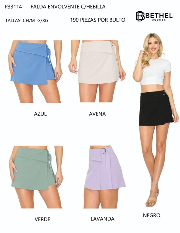 Falda Envolvente Con Hebilla-0-P33114