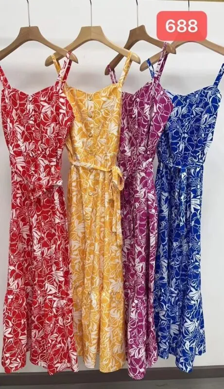 Vestido Largo Floreado-688