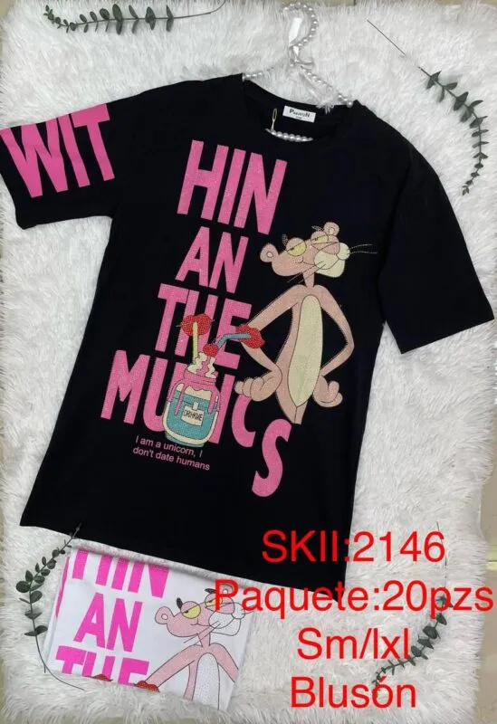 Playera Pantera Rosa-2146