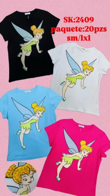 Playera Estampada Tinker Bell-2409