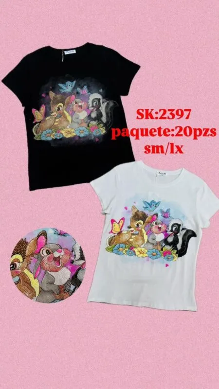 Playera Estampada Bambi-2397
