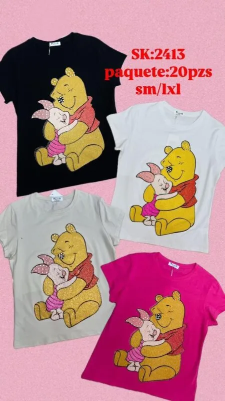 Playera Estampada Winnie Pooh-2413