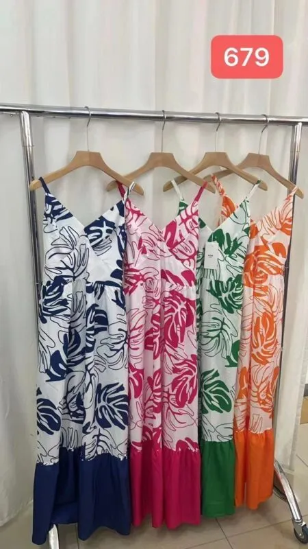 Vestido Largo Floral-679