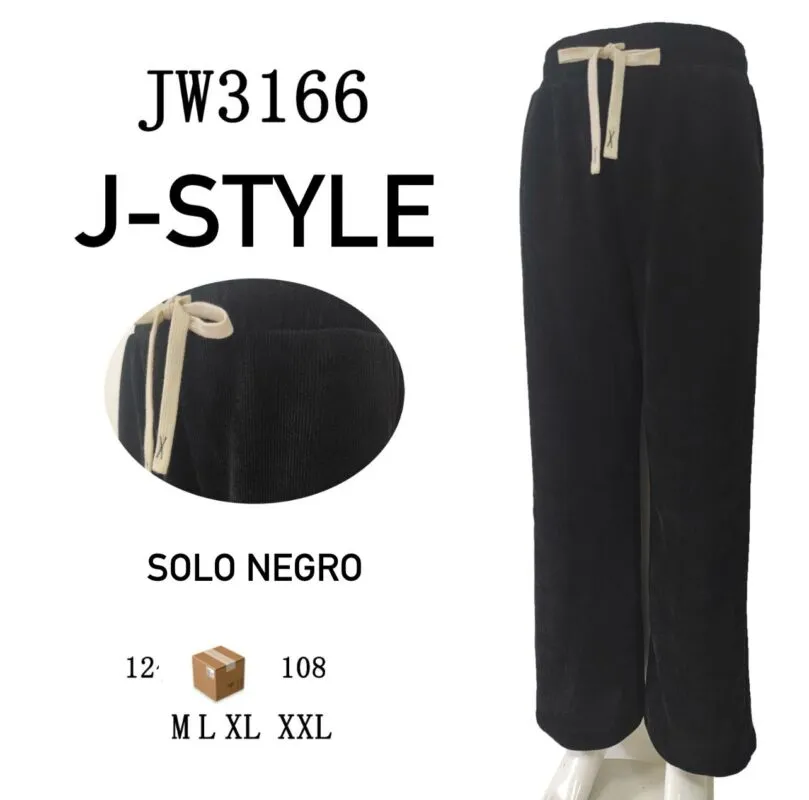 Pantalon Negro Casual-JW3166