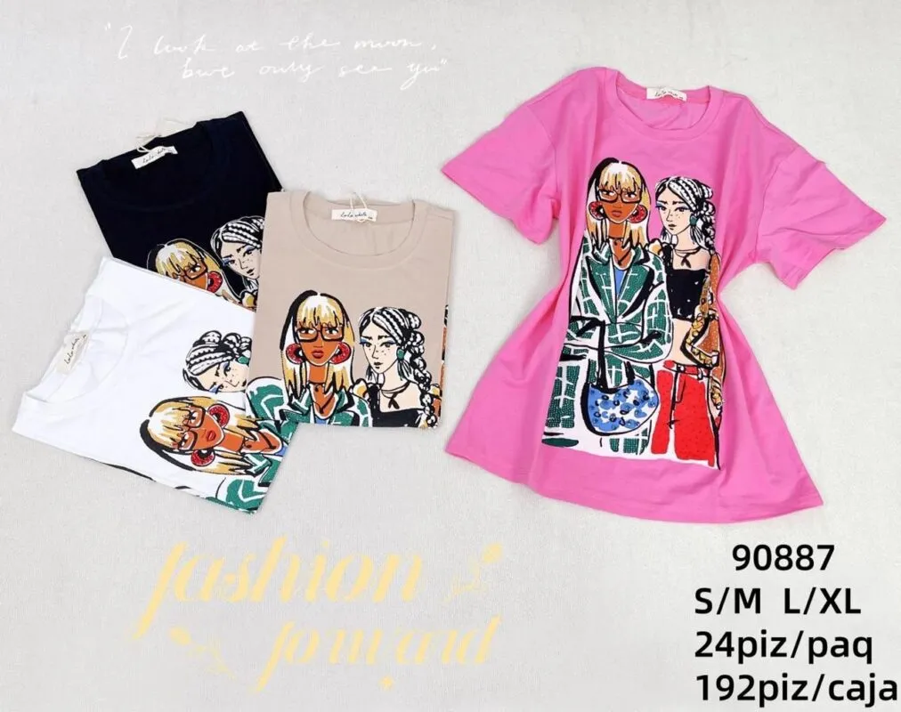 Blusa Ilustrada Moderna-90887