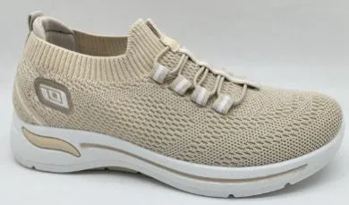 Tenis Deportivos Comodos-F027-Beige36-39