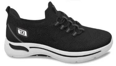 Tenis Deportivos Comodos-F027-Negro36-39