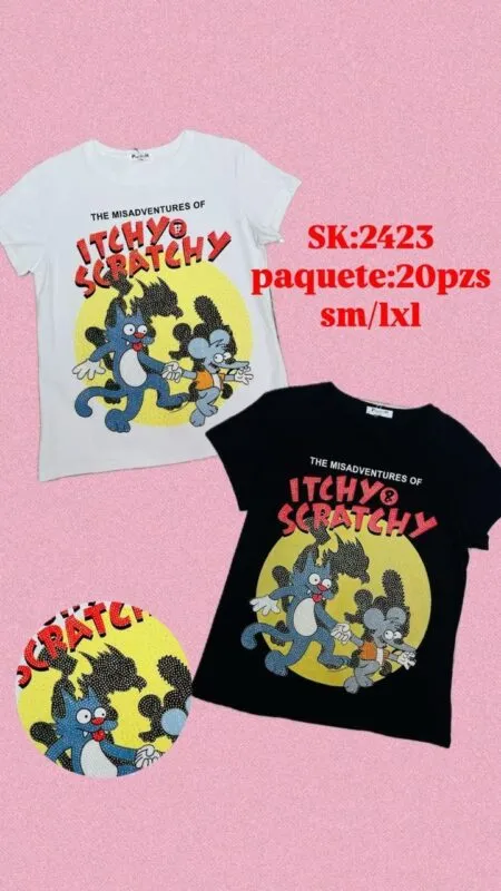 Playera "Itchy y Scratchy-2423