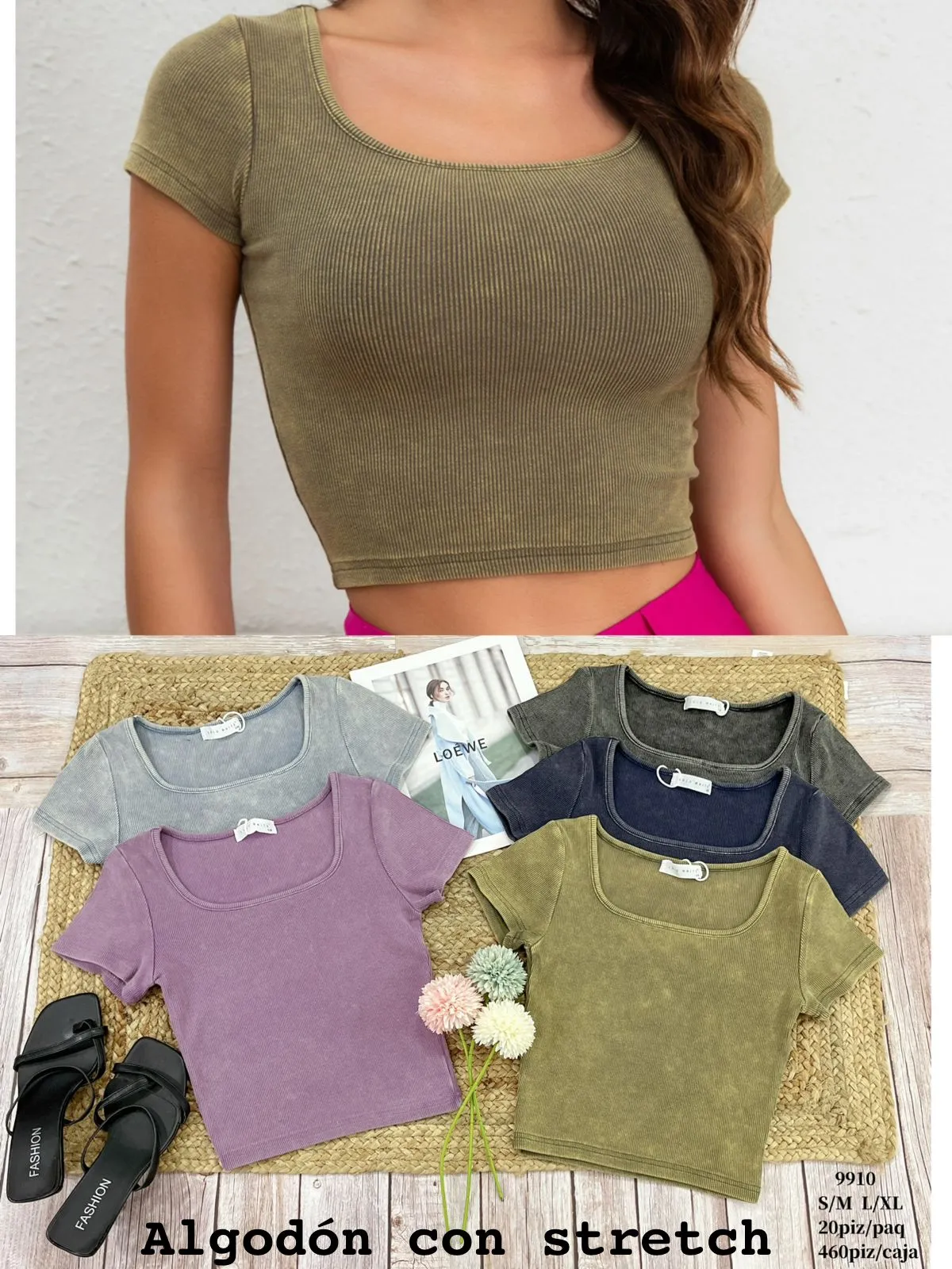 Blusa Algodon Stretch-9910-1-9910