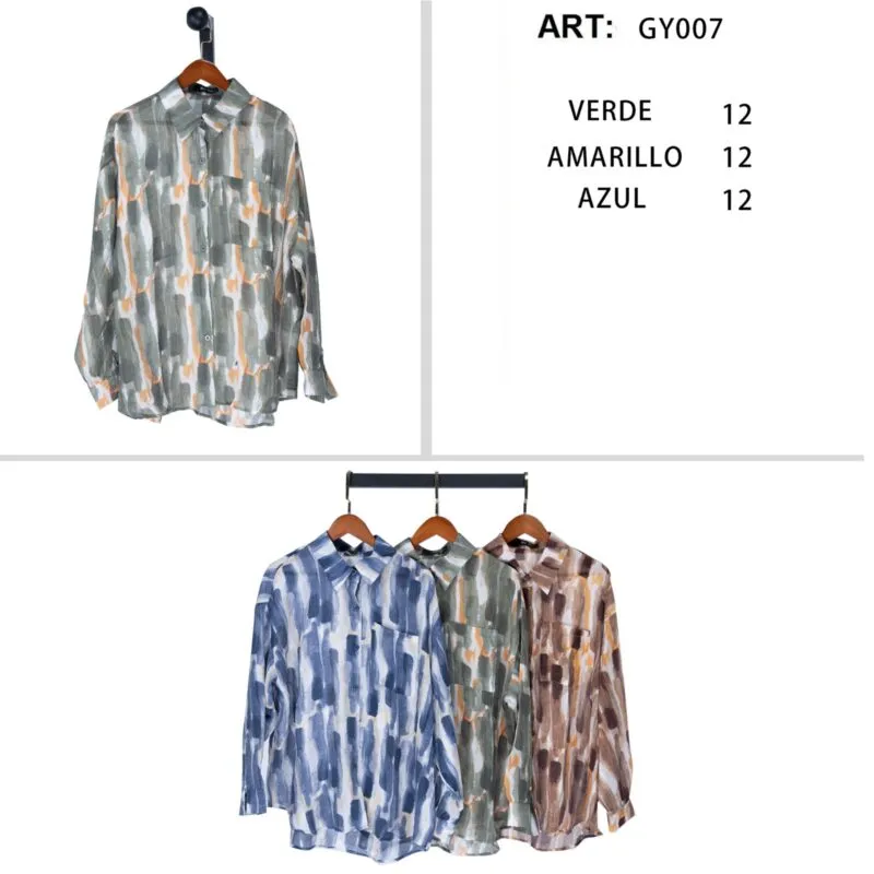 Blusa Estampada Colorida-GY007