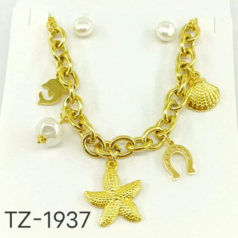Kit Pulsera Aretes-TZ-1937